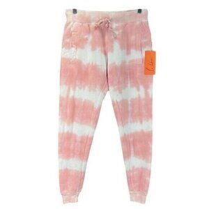 La Detresse Women's Pink Acid Wash Sweatpants Size XS MSRP $205